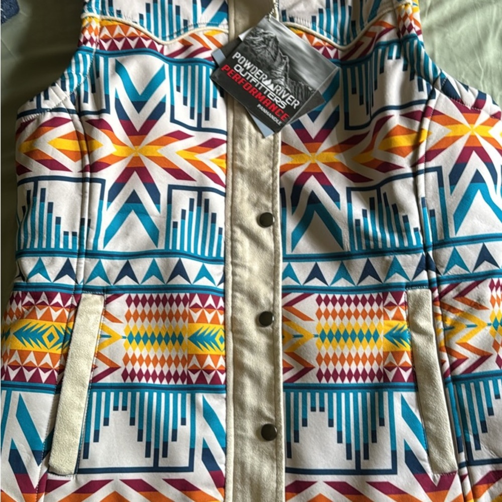 Panhandle Slim Multicolor Geometric Vest